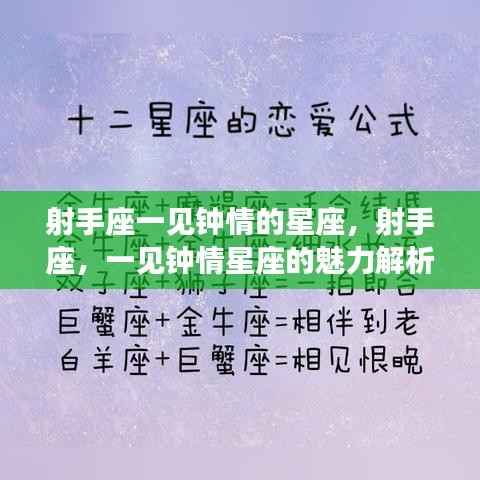射手座一见钟情星座的魅力解析,哪些星座让射手一见倾心?