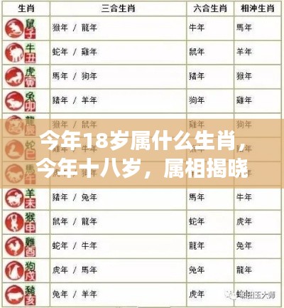 揭秘18岁属相,青春星象与生肖交织的运势揭晓