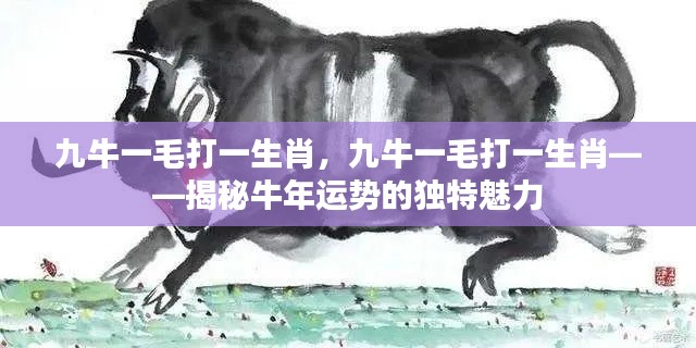 九牛一毛打一生肖,揭秘牛年运势之独特魅力