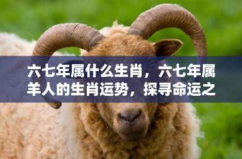 六七年属羊人的命运之星与生肖运势探索