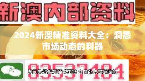 2024新澳精准资料大全:洞悉市场动态的利器
