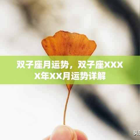 双子座XXXX年XX月运势详解及运势分析