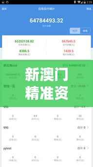 新澳门精准资料大全管家婆料:信息时代的决策利器