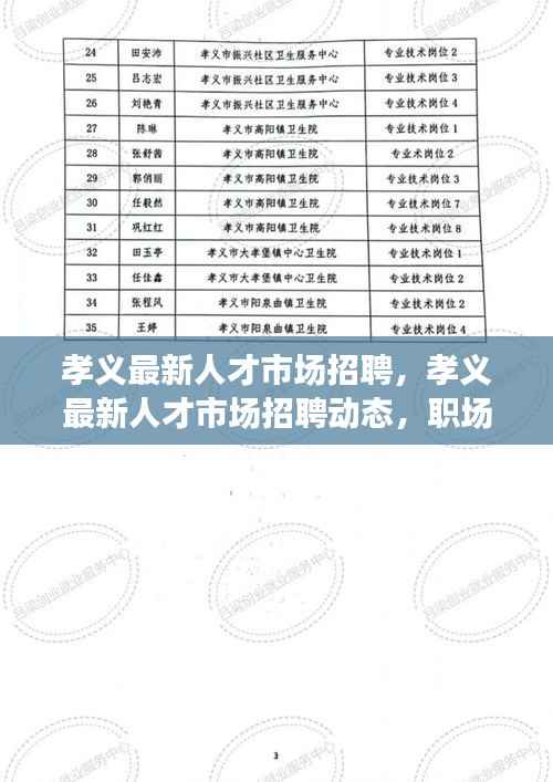 孝义最新人才市场招聘动态,职场机遇与挑战揭秘