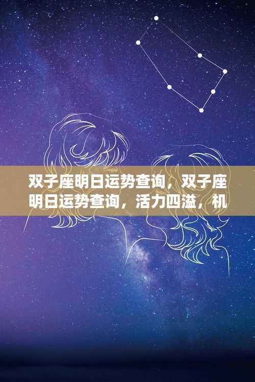双子座明日运势详解,活力碰撞机遇与挑战的双子座明日运势展望