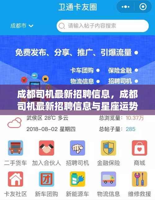 成都司机最新招聘信息及星座运势交织的职业前景展望
