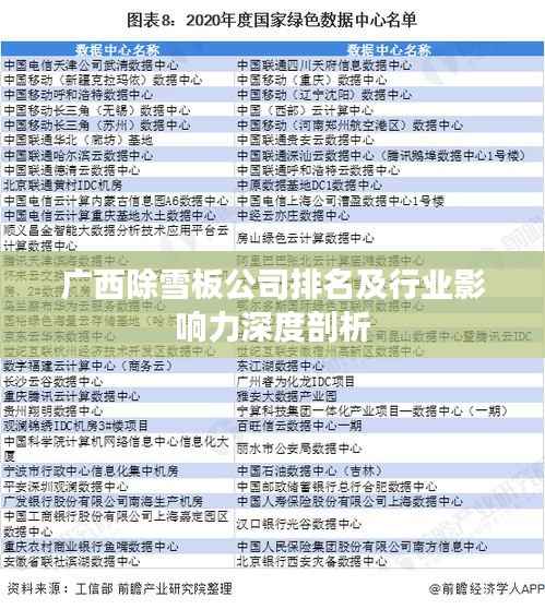 广西除雪板公司排名及行业影响力深度剖析