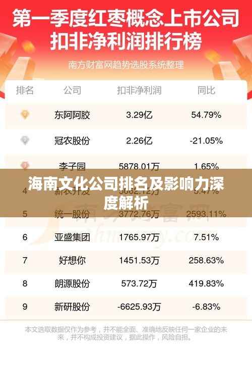 海南文化公司排名及影响力深度解析