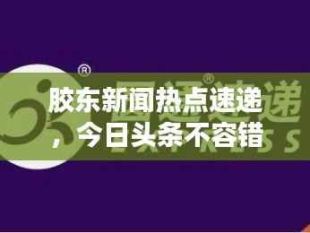 胶东新闻热点速递,今日头条不容错过!